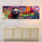 tjapalo® vz106 Cooles Wandbild Graffiti Poster mit Namen personalisiert Graffiti Kinderzimmer Poster Name XXL Wandbild Teenager Mädchen Name Poster Mädchenzimmer Grafitti Bilder, B70xH24cm