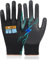 HPHST P1001 ESD-PU Handschuhe - antistatisch und Touchscreen-fähig, Handschuhe für Reinigung und Reparatur (Schwarz (12 Paar), L)