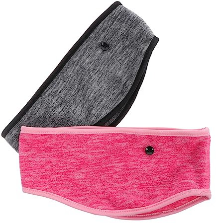 OATIPHO 2stücke Wärmende Haarbänder Reitstirnbänder Laufstirnbänder Mit Knöpfen Sporthaarbänder Für Damen Und Herren Für Sport Reisen Und Winter