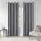 VEHEDE Solid Blackout Curtains 2 Panels for Living Room/Bedroom (Grey, W55 x L83)