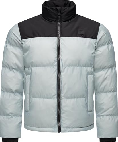 Ragwear Herren Winterjacke warme Steppjacke wasserdicht im angesagten Retro-Colourblocking-Look Stafen YOUMODO S-3XL