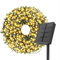 Kelenpro Guirlande Lumineuse Solaire Extérieure, 20M 200LED Noel Guirlande Lumières Extérieur, 8 Modes Solaire d'Extérieur Guirlande Lumineuse Étanche pour Jardin, Noël, Fête, Décoration-BlancChaud