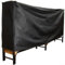 Besttoolifes Kaminholzregal-Abdeckung, wasserdichtes Holzregal für den Außenbereich, Oxford-Stoff und PVC-Gewebe, schwarz, 244 x 34 x 100 cm, mit Lüftungsschlitzen und Tragetasche