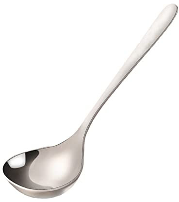 HOLIDYOYO Cuchara Para Sopa De Acero Inoxidable Mango Largo Duradera y Fácil De Limpiar