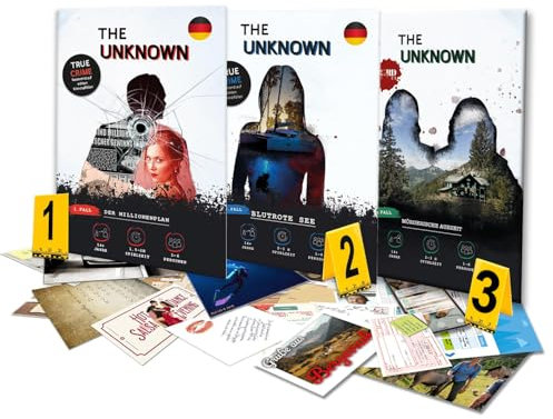 The Unknown Bundle: Fall 1, 2 & 3 - Spannende Krimi-Abenteuer, Ermittlerspiele Set, True Crime Rätselspaß für Zuhause, 1-6 Spieler