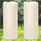 Eldnacele Solar Powered Outdoor Waterproof LED Candles, Large Dusk to Dawn Flameless Solar Candles Flickering for Lantern Garden Camping Patio Home Decorations(4x10, Set of 2)