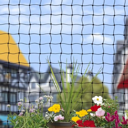 Katzennetz für Balkon und Fenster 8x3m katzenschutznetz mit hochfestem Nylon, balkonnetz für Katzen katzennetz ohne Bohren, katzennetz für Balkon