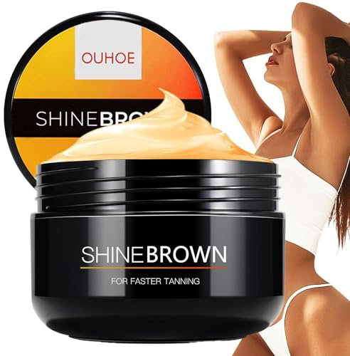Solarium Bräunungsbeschleuniger Creme, Premium Bräunungscreme, Tanning Cream, Erzielen Sie eine Natürliche Bräune mit Natürlichen Inhaltsstoffen, Effektiv in Sonnenbank & Außensonne (100g)