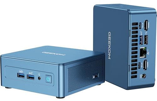 GEEKOM [2025 Upgraded Cooling IT12 Mini PC Windows 11 Pro, with Intel i7-1280P (14C/20T, Up to 4.8GHz) 32GB DDR4 & 1TB NVMe SSD (Expandable), 8K Iris Xe Graphics/Quad Display/WiFi 6E/BT5.2 for Office