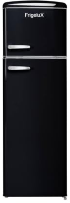 Frigelux Kühlschrank Retro Vintage Schwarz 2 Türen RFDP246RND 245 l