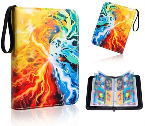 KORVORIA Album de Cartas Coleccionables, 440 Album para Cartas Magic, 55 Páginas Álbum De Cartas, Carpeta Cartas Para Tarjetas de Tamaño Estándar