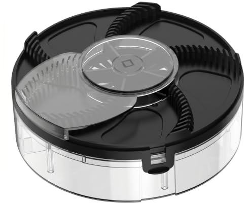 Faroby Trappola per Mosche elettrica, Catcher per Mosche Automatico con Rotazione a 360° con Design Anti-Fuga, Trappola per Interni/Commerciali silenziosa alimentata Tramite USB - Nero, Rotante