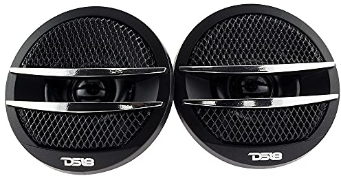 DS18 Tweeter X1 200 Watt Max Pei Dome Ferrite Tweeter - Set aus 2 Silber
