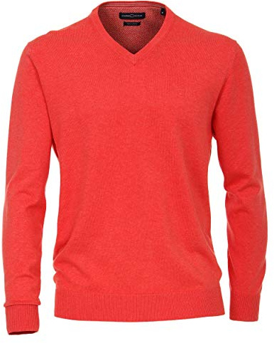 CASAMODA - Herren Pullover mit V-Ausschnitt (004430), Größe:XXL, Farbe:Rot (402)