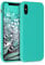 kwmobile Hülle kompatibel mit Apple iPhone X Hülle - weiches TPU Silikon Case - Cover geeignet für kabelloses Laden - Neon Türkis