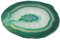 sharprepublic Tranche de Géode d'Agate Naturelle sous-Tasse Plateau Dessous De Tasse Verre Ustensile Cuisine - Vert