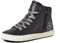 Geox J Kalispera Girl A, Zapatillas Bajas, Negro (Black/Dk Silver), 34 EU