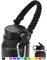 QeeCord Paracord Handle Compatible with Hydro Flask 2.0 Wide Mouth Water Bottle Carrier with New Ring and Carabiner, 12oz, 16oz,18oz, 32oz, 40oz, 64oz