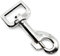 HEAVYTOOL Bolzenkarabiner 26mm x 79mm drehbarer gerader Wirbel Zinkdruckguss vernickelt (5 Stück) Haken Drehgelenk Hundeleine Halsband Taschen Schlüsselanhänger