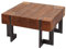 Mendler Couchtisch HWC-A15, Wohnzimmertisch, Tanne Holz rustikal massiv MVG-Zertifiziert - braun 70x70cm