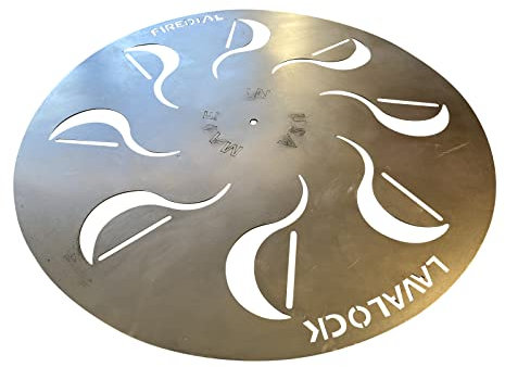 FireDial Baffle Plate Heat Management System für Holzkohlegrill und Grill, UDS, WSM, Wasserkocher (für 45,7 cm) WSM