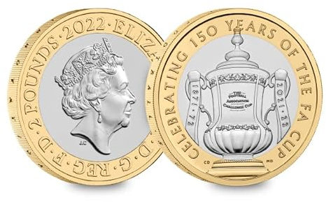 Change Checker 2022 UK 150th Anniversary of the FA Cup BU £2