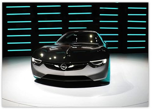 Wandtattoo Deko Foto Aufkleber 70x50cm Opel Sportwagen Nr. H5033