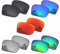 Well-aimed Verres de rechange compatibles avec les lunettes de soleil Oakley Jupiter Squared OO9135 - Pack économique 501, Noir + iridium bleu + iridium rouge + iridium argent + iridium vert, Taille