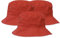 4sold 3 Stück Sonnenhut UV-Schutz Sommerhüte Strandhut Safari Boonie Hut Faltbarer Angelhut Bucket Hüte für Festivals Riesige Wahl, Set 3 x rote Baumwolle, One size