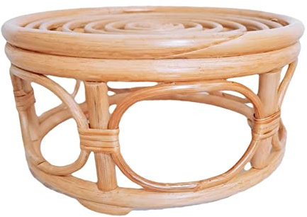 LOSOO Blumenständer aus Rattan | Geflochtener Rattan-Hochleistungs-Topfhalter,Blumenständer Halter Esszimmer Topflappen