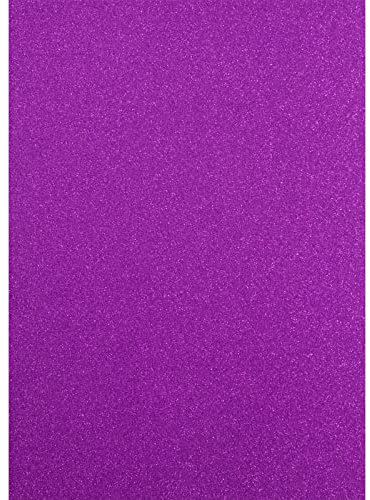 Florence Glitzerpapier zum Basteln - Lila - - Papierbasteln 5 Stück - A4 Bastelpapier mit Glitzer für Scrapbooking, Stanzen und Kartengestaltung - 250 gsm