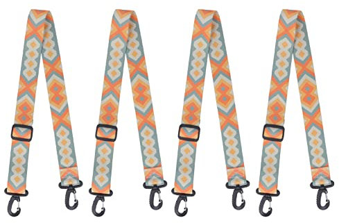 PUNELE 4pcs Ski und Snowboard Boot Carrier Strap Einstellbare Dicke Nylon Eislaufe Schulter Sling Blau Gelb 90cm