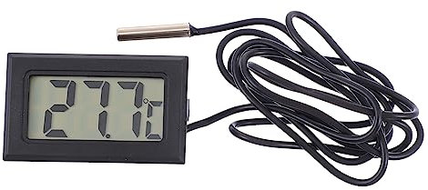 HOMSFOU Digitales Wasser-kühlthermometer Mit Temperatursensor Lcd-anzeige Kompakter Thermometer Flüssigkeitskühlung Für Pc Kühlgeräte Präzise Temperaturüberwachung Bei Wasserkühlung