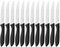 targzier Steakmesser set 12 teilig,Steakmesser aus Edelstahl,Scharfes Steakmesser mit Wellenschliff,Steakmesserset,Küchen-Steakbesteck,Spülmaschinenfest