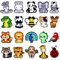 Alaxciax 20PCS Animal Shoe Charms, Cute Cartoon Jungle Animal Shoe Decoration Charms Accessories for Kids, Girls, Teen, Boys, Woman, Man Gifts, Party Favor