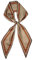 GIMIRO Satin Seidenschal 148 x 13,5 cm Krawatte Double Layer Bund für Blazer, Mantel, Kleid (62# Retro Coffee - Brown)