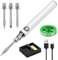 Fer À Souder Kit, Fer De Soudure Électrique Kit De Soudure Portable Sans Fil Température Réglable, Avec 3 Pointes De Soudure, Fil De Soudure, Support De Fer À Souder, Fer À Souder Professionnel Et Sûr