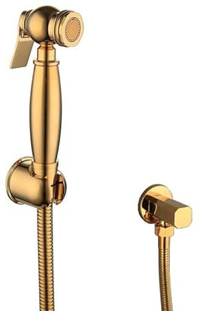 Kit Douchette Wc Suspendu Douchette Douche Salle De Bain Haute Pression Robinet Douchette Wc Tout En Cuivre or un