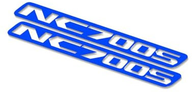 GQUIKGW Motorradaufkleber Motorrad Reflektierende Aufkleber Kraftstofftank Aufkleber Für H-ONDA NC700S NC700 S NC 700S(Blu)