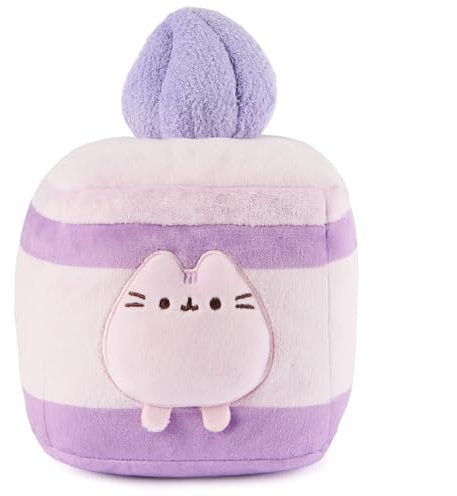 GUND Pusheen Lavender Spongecake Plüsch Squishy Spielzeug Sammlerstück Plüschtier Dessert Plüsch Katze Stofftier ab 8 Jahren Lila 6 Zoll