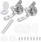Toilet Seat Fittings Toilet Seat Replacement Hinges | Toilet Seat Hinges | Universal Fit Toilet Seat Fixing Kit | for Bathroom