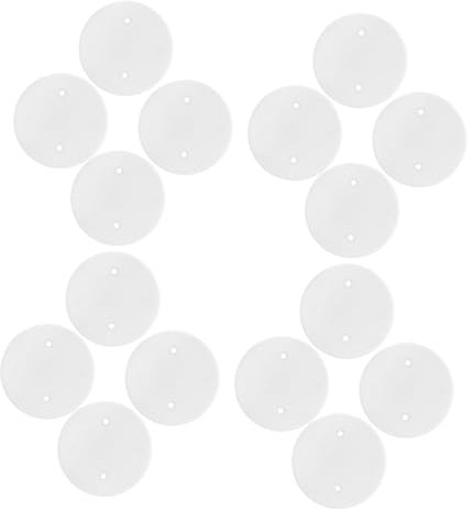 Zerodeko 25pcs Octagonal Cover Plate Round for Electrical Outlets Power Cord Replacement Covers