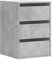 Genérico Wenjingqi-852837 Eckkommode, Holztechnik, Grau, Beton, 40 x 41 x 58 cm