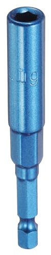 sourcing map Nut Driver 6mm Hex Drive Socket CR-V Steel Power Screw Drill Bits Socket Wrench Tools with 1/4 Quick Change Hex Shank for Power Drills Impact Drivers, Blue