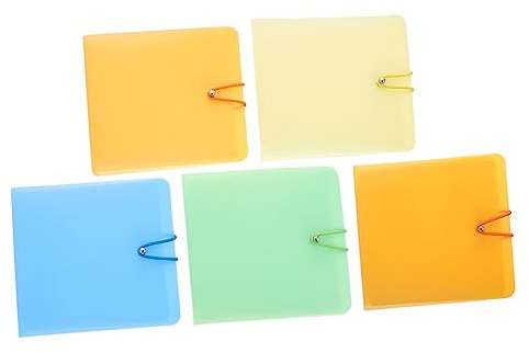 CONGARTENO DVD Hülle 5 Stück CD DVD Ordner für 12 CDs und DVDs