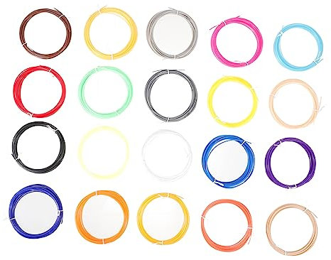 Mobestech 20stücke Pen Filament Abs Nachfüllungen Für Druckstifte Bunte Auswahl Für Kreative Projekte Geeignet Für Anfänger Und Glatte Druckergebnisse Und Hohe Kompatibilität