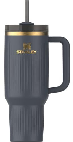 Stanley Quencher H2.0 Tumbler with Handle and Straw 40 oz | Flowstate 3-Position Lid | Cup Holder Compatible for Travel | Insulated Stainless Steel Cup | BPA-Free | Fluted Twilight