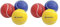Schildkröt Soft Bälle, 3er Set (gelb, rot, blau), Ø7cm, weicher PU-Schaum, guter Absprung, für Beachball, Beachtennis etc., 970046 (Packung mit 2)