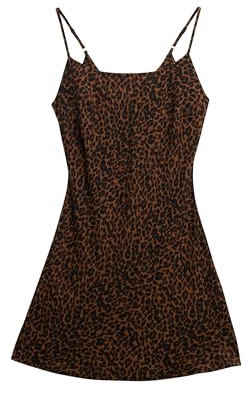 Superdry Damen Schräg geschnittenes Mini-Trägerkleid