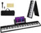 Maxmass Foldable 88 Key Electronic Piano Keyboard, Full-Size Semi-Weighted Digital Pianos with 1000 Rhythms/Timbres, 150 Demos, MIDI, USB, Microphone, Lesson Mode, for Beginners Kids Adults